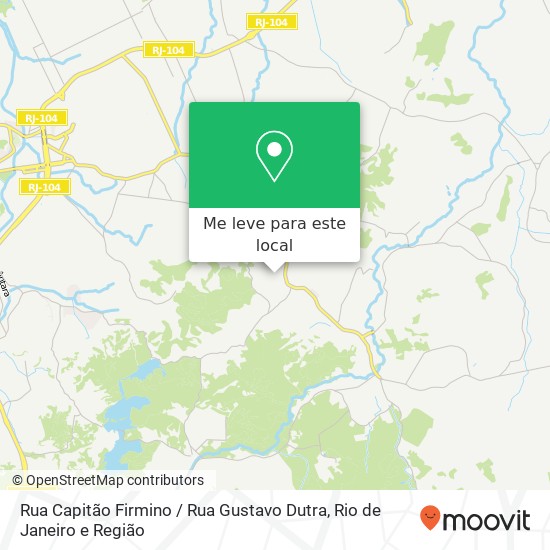 Rua Capitão Firmino / Rua Gustavo Dutra mapa
