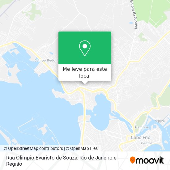 Rua Olimpio Evaristo de Souza mapa