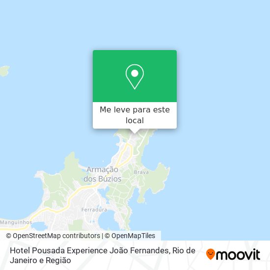Hotel Pousada Experience João Fernandes mapa