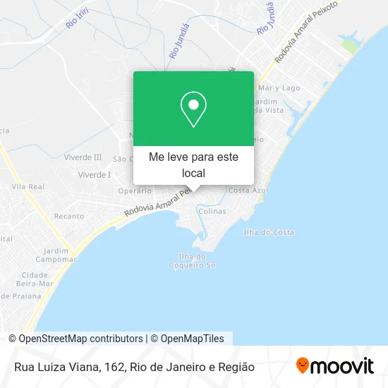 Rua Luiza Viana, 162 mapa