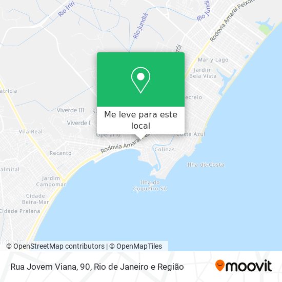 Rua Jovem Viana, 90 mapa