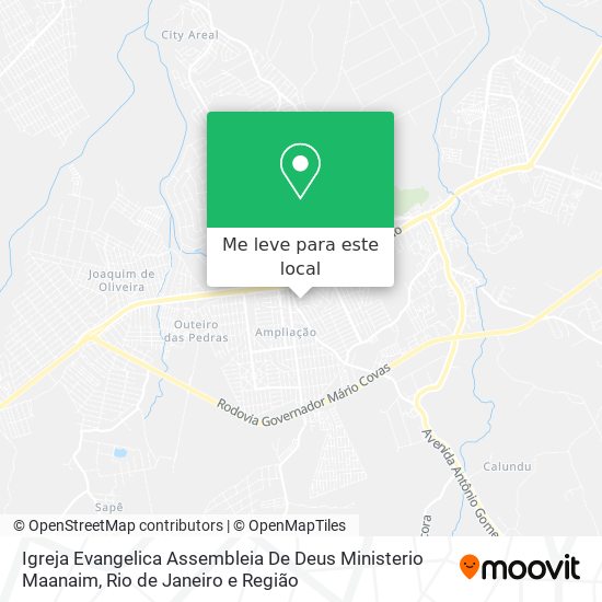 Igreja Evangelica Assembleia De Deus Ministerio Maanaim mapa