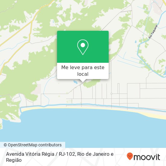 Avenida Vitória Régia / RJ-102 mapa