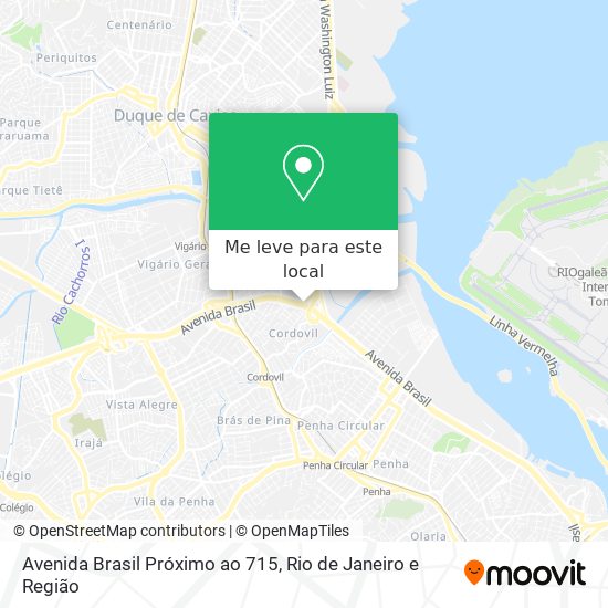Avenida Brasil Próximo ao 715 mapa
