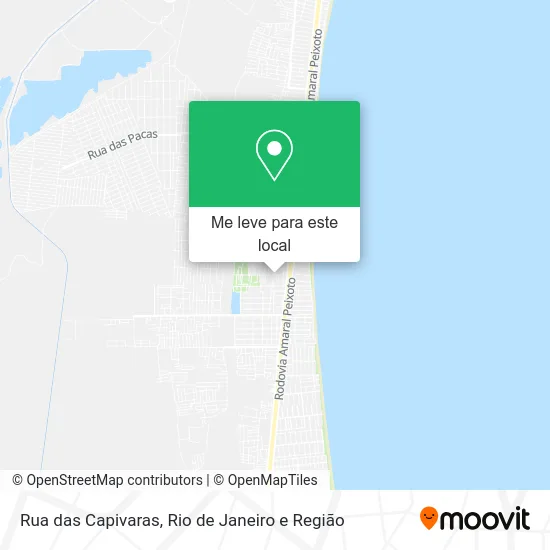 Rua das Capivaras mapa