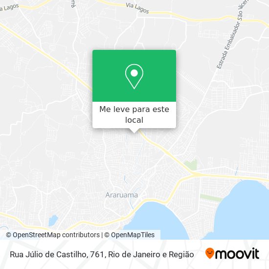 Rua Júlio de Castilho, 761 mapa