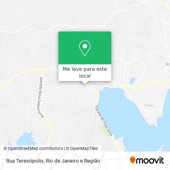 Rua Teresópolis mapa