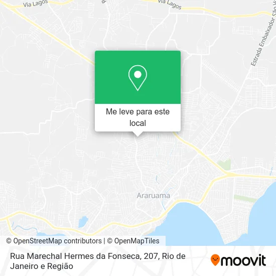 Rua Marechal Hermes da Fonseca, 207 mapa