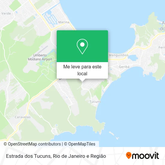 Estrada dos Tucuns mapa