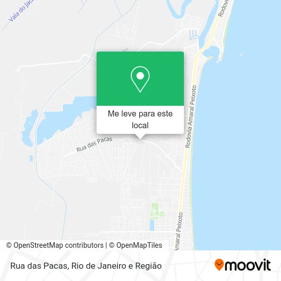 Rua das Pacas mapa