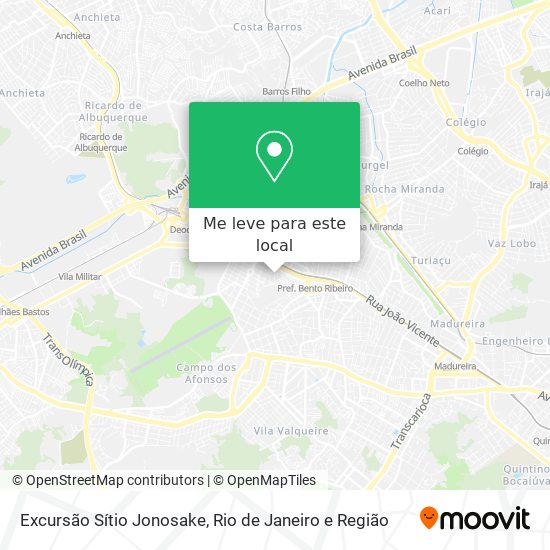 Excursão Sítio Jonosake mapa