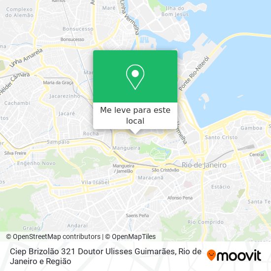 Ciep Brizolão 321 Doutor Ulisses Guimarães mapa