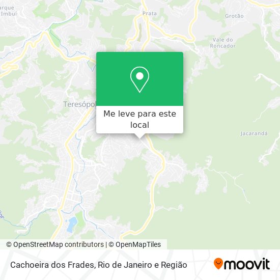 Cachoeira dos Frades mapa
