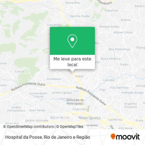 Hospital da Posse mapa