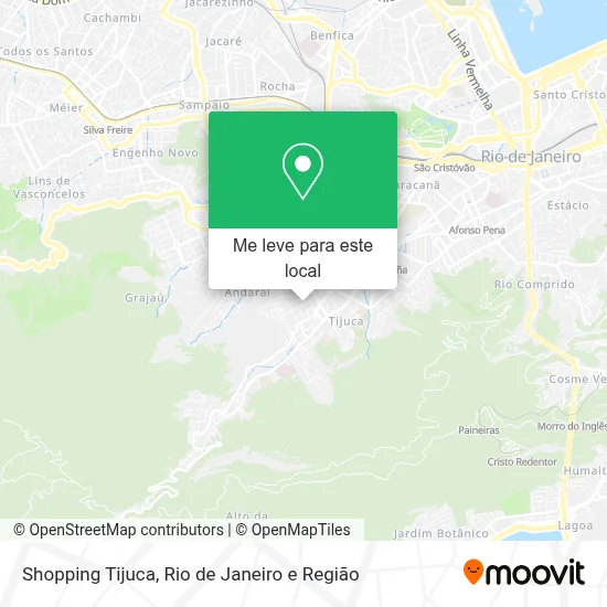 Shopping Tijuca mapa
