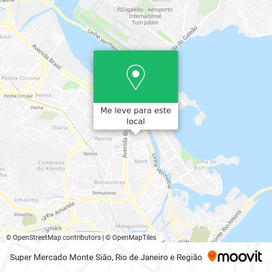 Super Mercado Monte Sião mapa