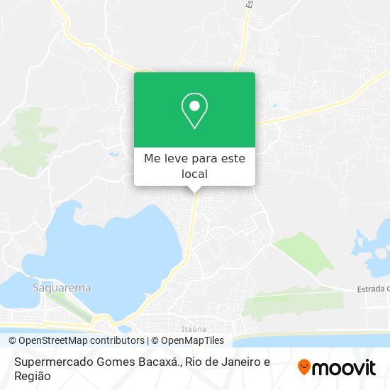 Supermercado Gomes Bacaxá. mapa