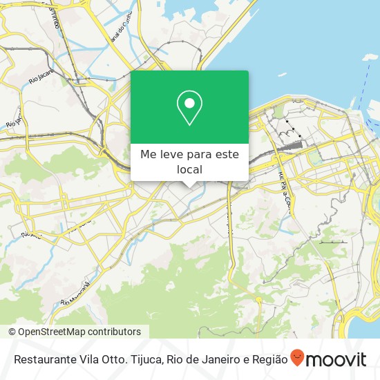 Restaurante Vila Otto. Tijuca mapa