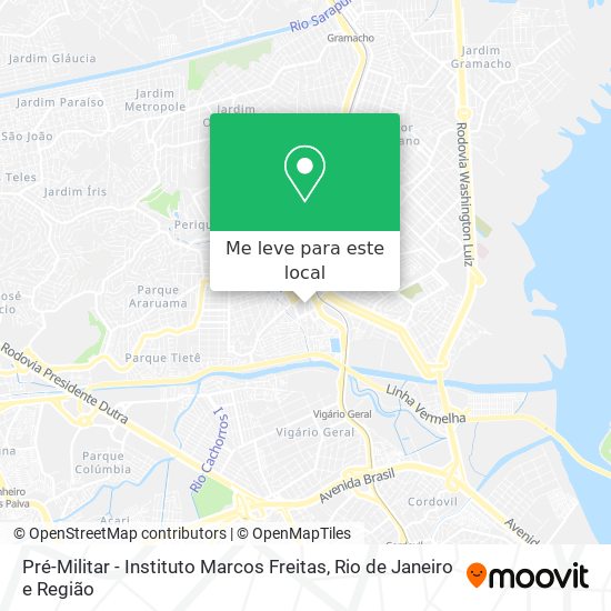 Pré-Militar - Instituto Marcos Freitas mapa