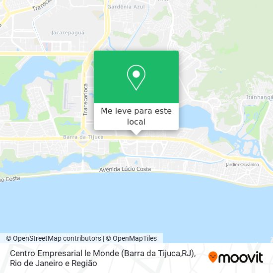 Centro Empresarial le Monde (Barra da Tijuca,RJ) mapa