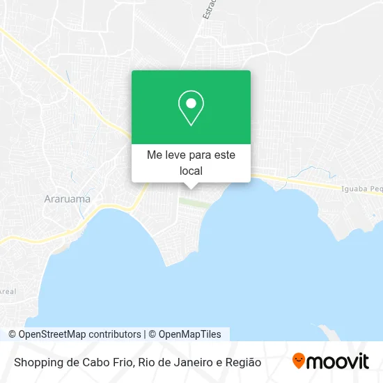 Shopping de Cabo Frio mapa
