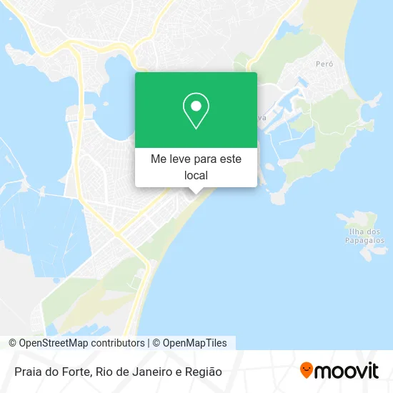 Praia do Forte mapa