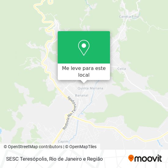 SESC Teresópolis mapa
