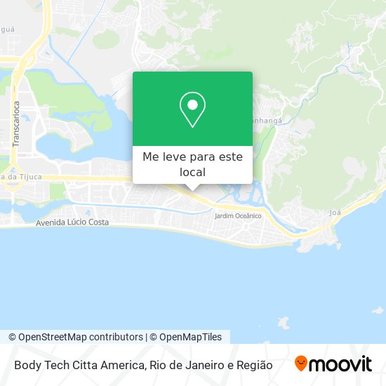 Body Tech Citta America mapa