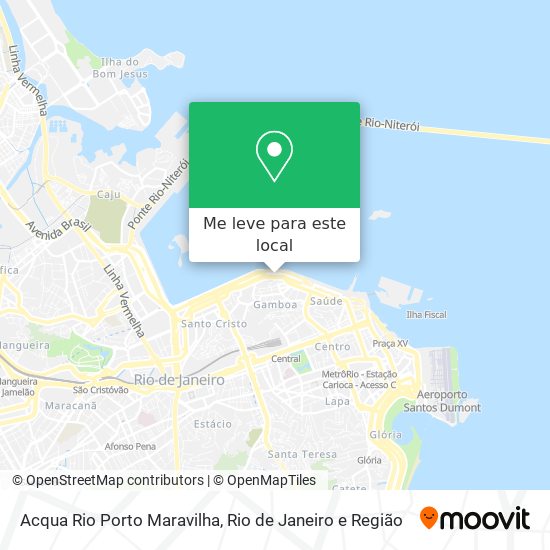 Acqua Rio Porto Maravilha mapa