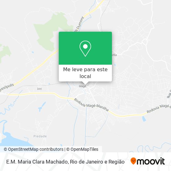 E.M. Maria Clara Machado mapa
