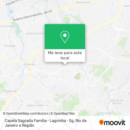 Capela Sagrada Família - Lagoinha - Sg mapa