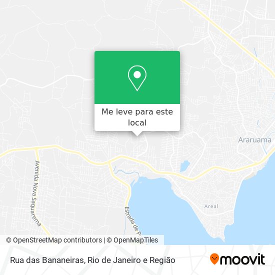 Rua das Bananeiras mapa
