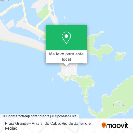 Praia Grande - Arraial do Cabo mapa