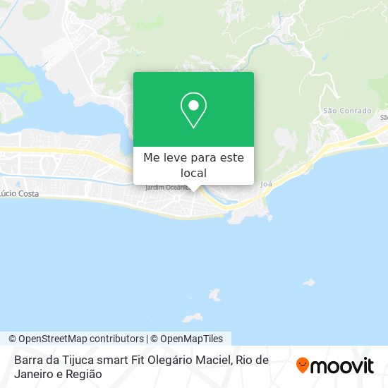 Barra da Tijuca smart Fit Olegário Maciel mapa