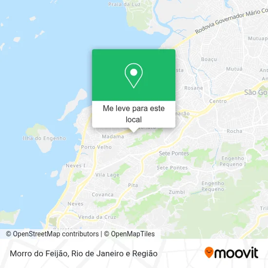 Morro do Feijão mapa