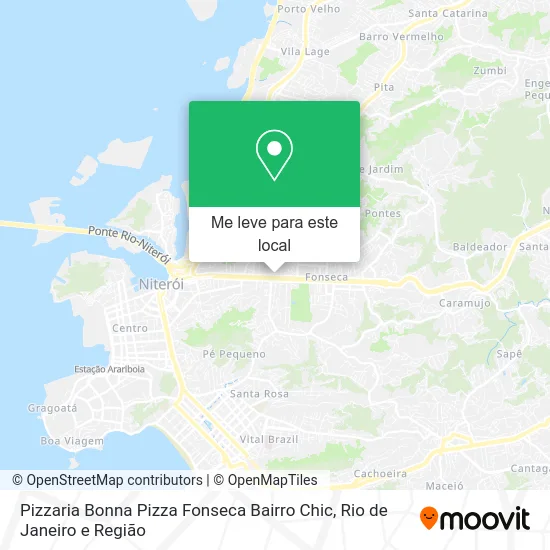 Pizzaria Bonna Pizza Fonseca Bairro Chic mapa