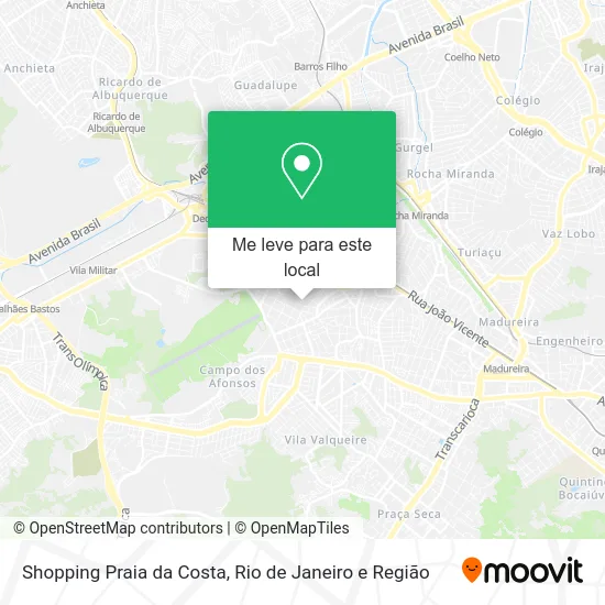 Shopping Praia da Costa mapa