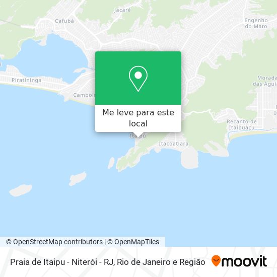 Praia de Itaipu - Niterói - RJ mapa