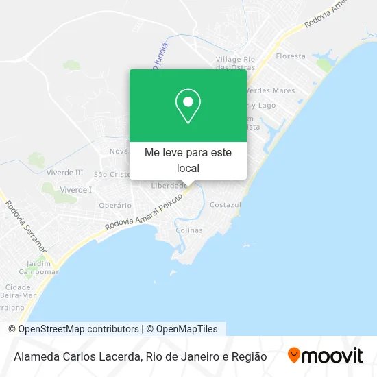 Alameda Carlos Lacerda mapa