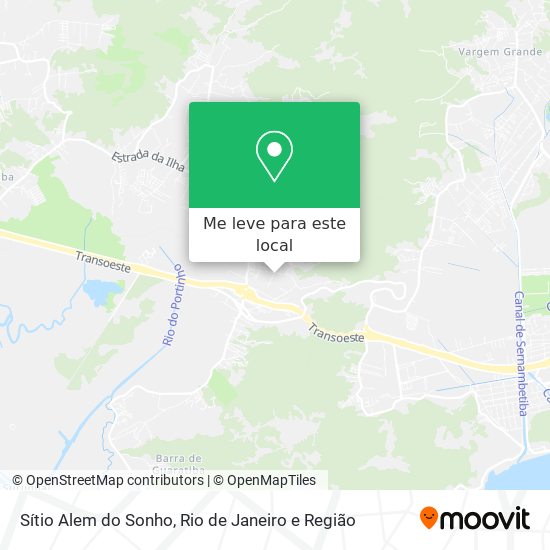 Sítio Alem do Sonho mapa
