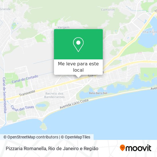Pizzaria Romanella mapa