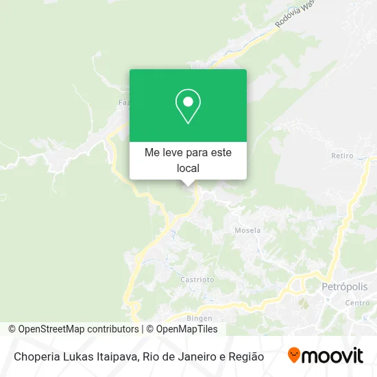 Choperia Lukas Itaipava mapa