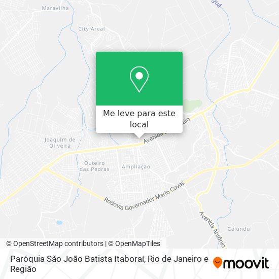 Paróquia São João Batista Itaboraí mapa