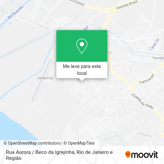 Rua Aurora / Beco da Igrejinha mapa