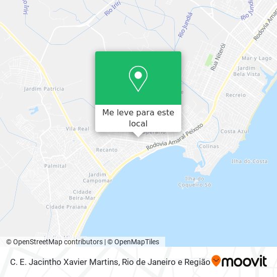 C. E. Jacintho Xavier Martins mapa