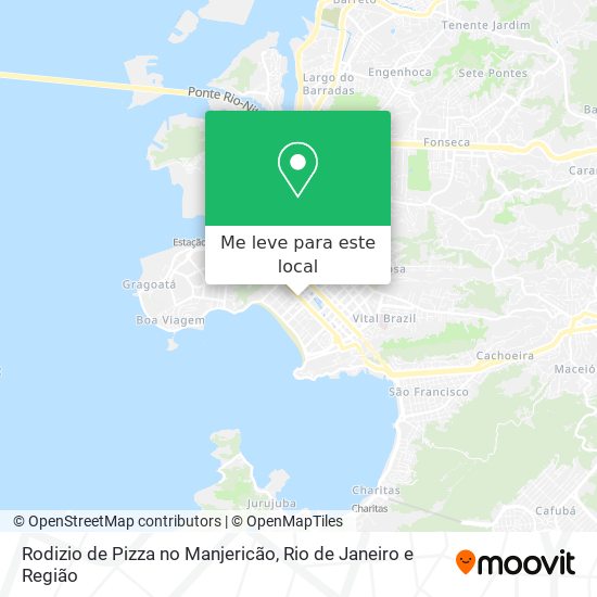 Rodizio de Pizza no Manjericão mapa