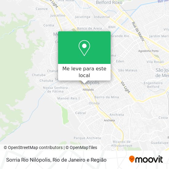 Sorria Rio Nilópolis mapa