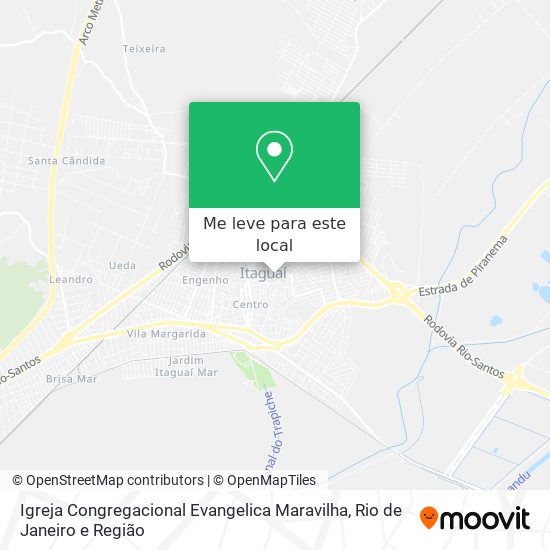 Igreja Congregacional Evangelica Maravilha mapa
