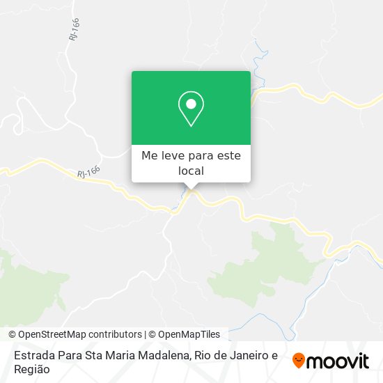 Estrada Para Sta Maria Madalena mapa