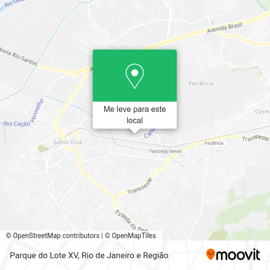 Parque do Lote XV mapa
